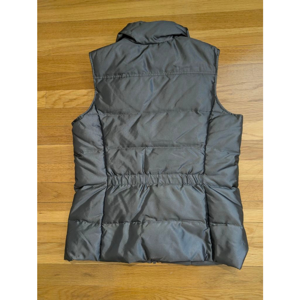 Lands' End Quilted Down Puffer Vest Small 6b8 Mocha Brown - Picture 11 of 11